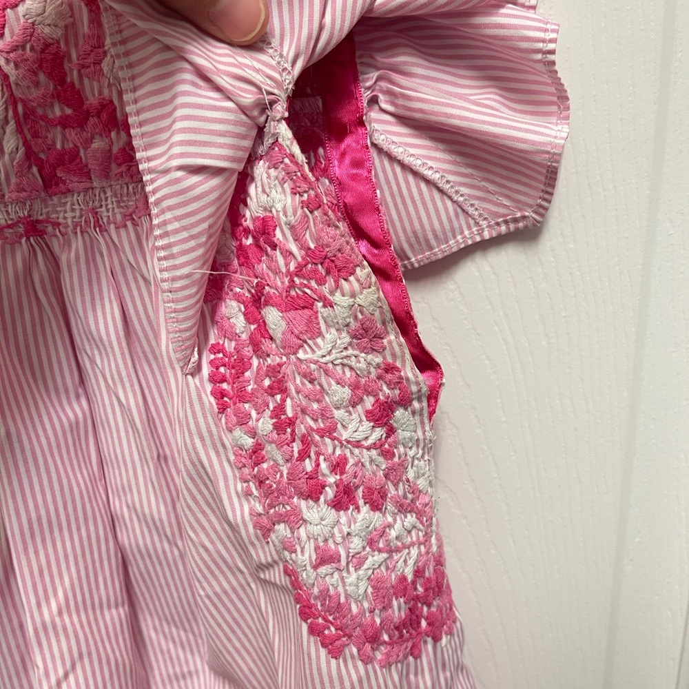 Mi Golondrina Pink Embroidered Dress - Picture 8 of 14